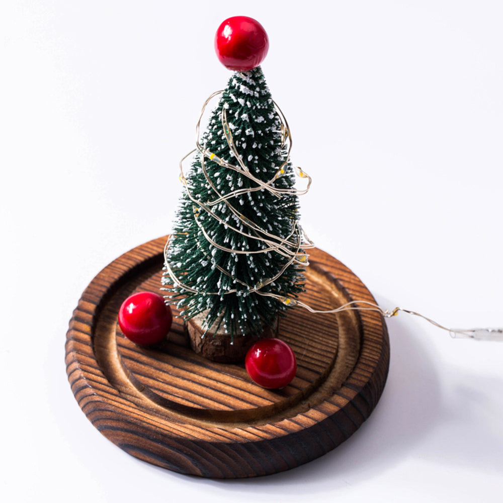 USB LED Beauty Rose and Beast Christmas Tree String Light Desk Lamp Romantic Christmas Birthday Gift Decoration Battery Powered - Xvogue