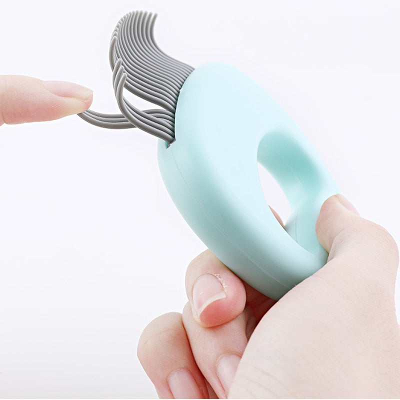Elastic Soft Needle Comb | Pet Hair Removal Massaging Shell Comb | PET Massage Brush - Xvogue