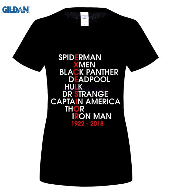 MARVEL STAN LEE Personality Printed Men T-shirt - Xvogue