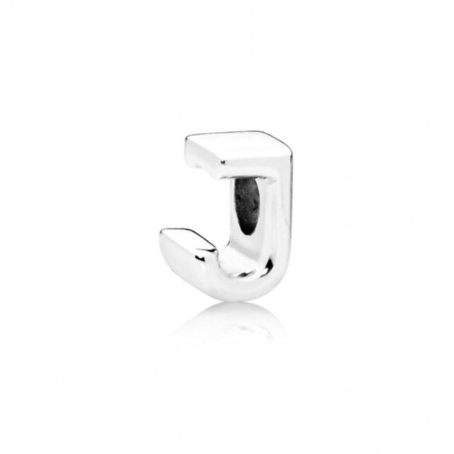 Initial alphabet letter A-Z loose bead Fits Pandora charms silver - Xvogue
