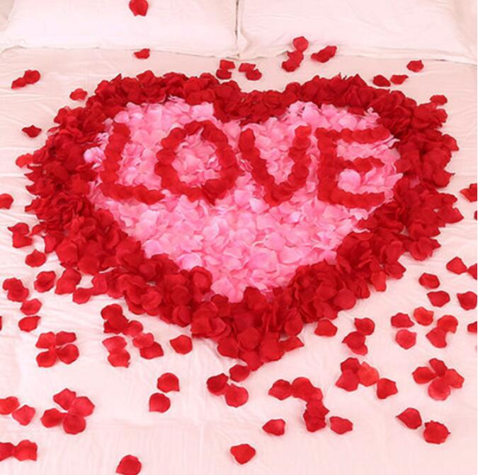 Wedding Party Accessories Artificial Flower Rose Petal Fake Petals Marriage Decoration For Valentine supplies - Xvogue