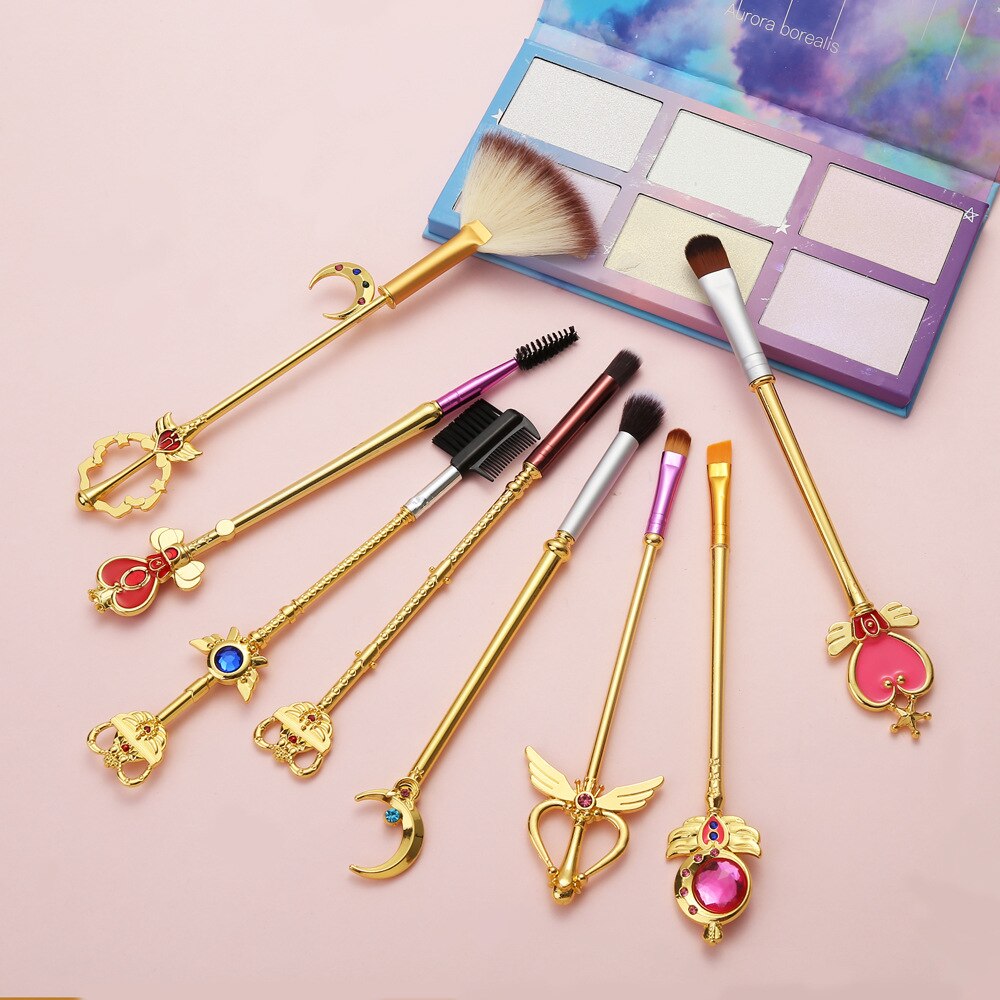 8 Sailor Moon Makeup Brushes | Birthday Holiday Gifts - Xvogue
