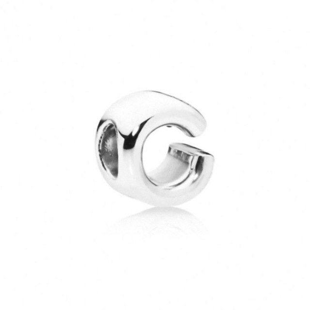 Initial alphabet letter A-Z loose bead Fits Pandora charms silver - Xvogue