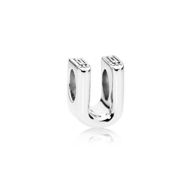 Initial alphabet letter A-Z loose bead Fits Pandora charms silver - Xvogue