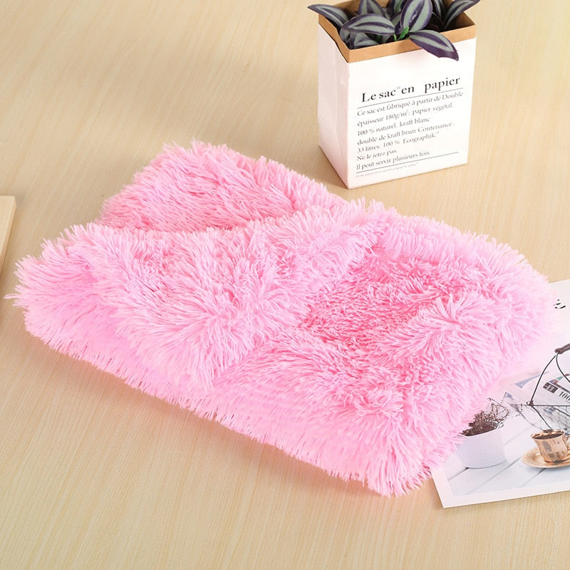 Fluffy Plush Dog & Cats Blanket | Pet Sleeping Mat Cushion Mattress Extra Soft Warm | Blankets for Small Medium Large Dogs & Cats - Xvogue