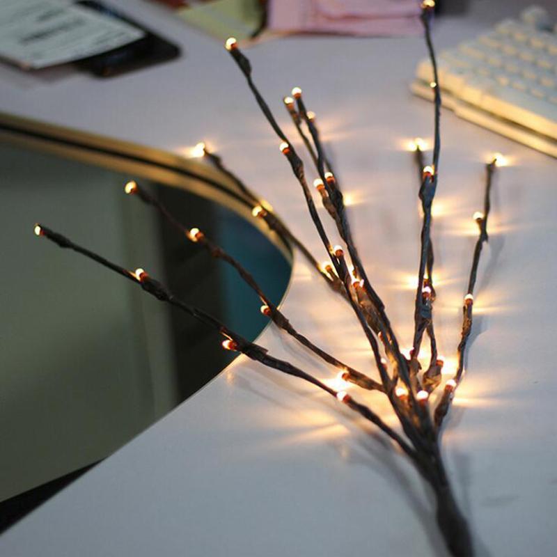 LED Willow Branch Lamp Floral Lights 20 Bulbs | Christmas Party Garden Decor Christmas Birthday Gift - Xvogue