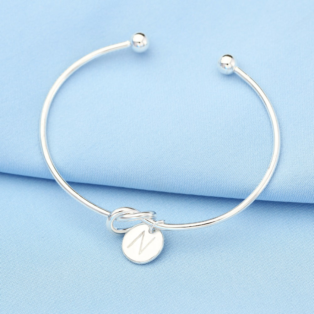 26 letter gold silver color heart bracelet | girl fashion jewelry - Xvogue