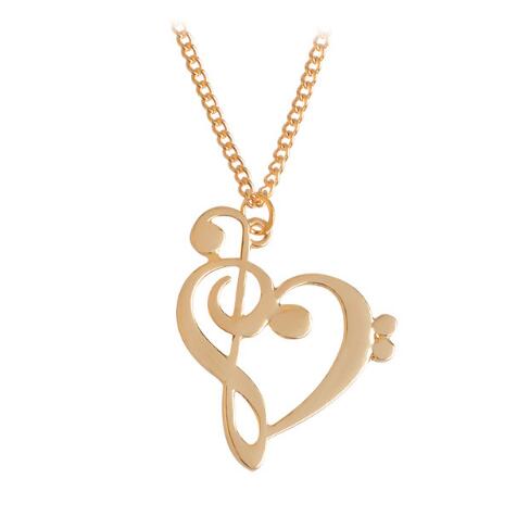 Fine Gold Chain Heart Shaped Pendant Necklace - Xvogue