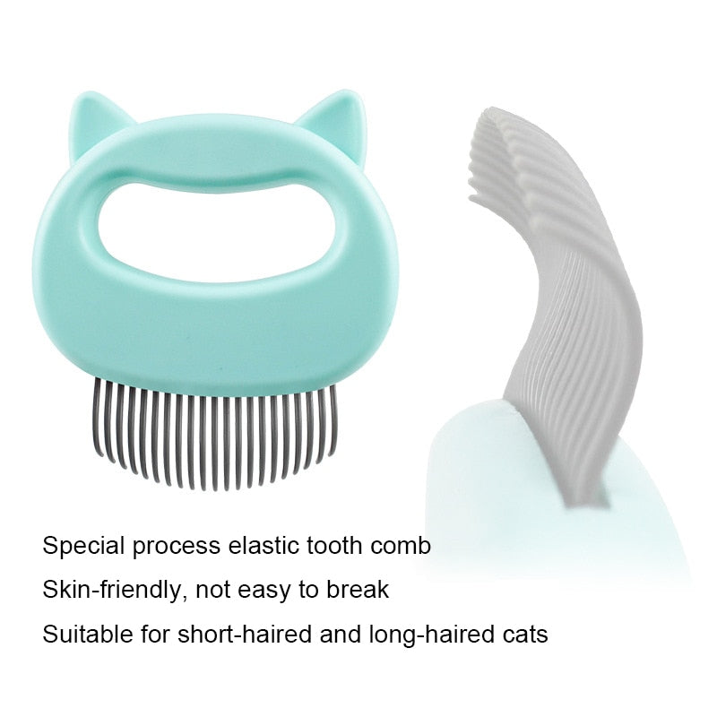 Elastic Soft Needle Comb | Pet Hair Removal Massaging Shell Comb | PET Massage Brush - Xvogue