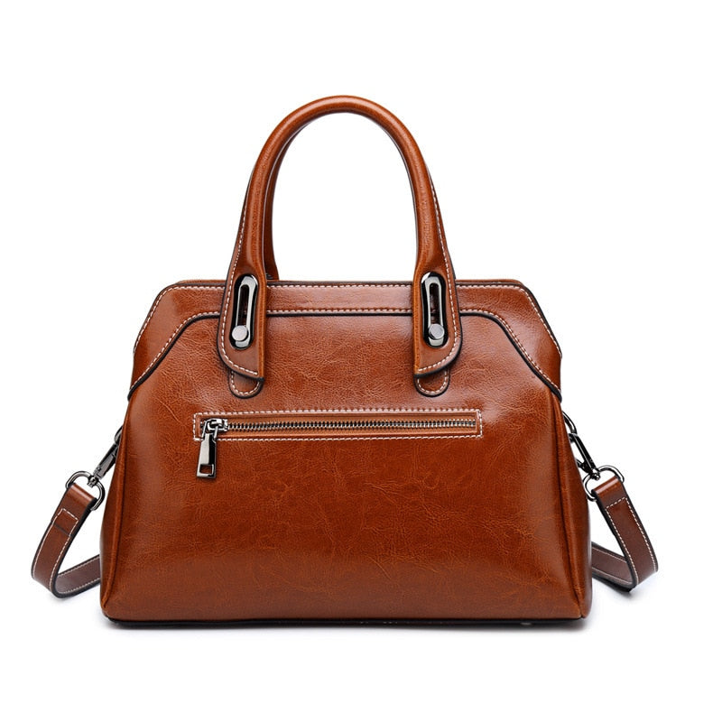 Leather Luxury Handbag | Shoulder Bag For Women | Vintage Business Genuine Leather Hand Bag - Xvogue