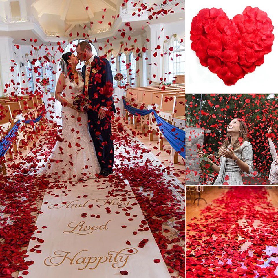 Wedding Party Accessories Artificial Flower Rose Petal Fake Petals Marriage Decoration For Valentine supplies - Xvogue
