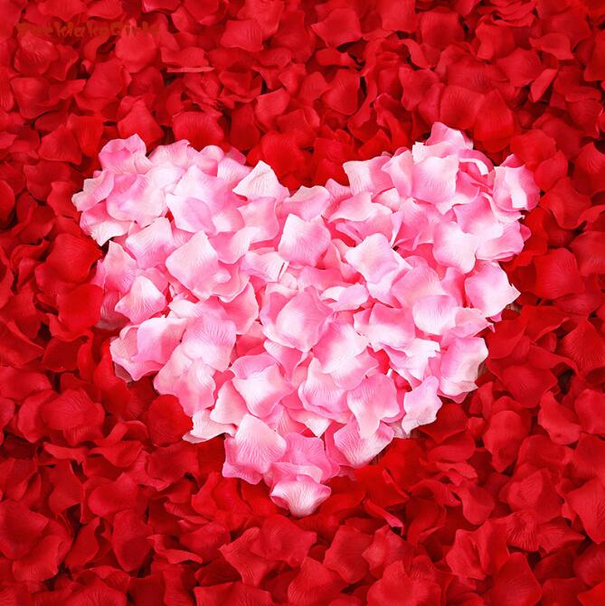 Wedding Party Accessories Artificial Flower Rose Petal Fake Petals Marriage Decoration For Valentine supplies - Xvogue