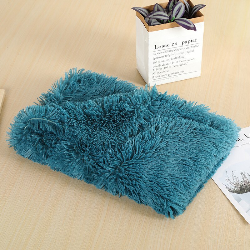 Fluffy Plush Dog & Cats Blanket | Pet Sleeping Mat Cushion Mattress Extra Soft Warm | Blankets for Small Medium Large Dogs & Cats - Xvogue