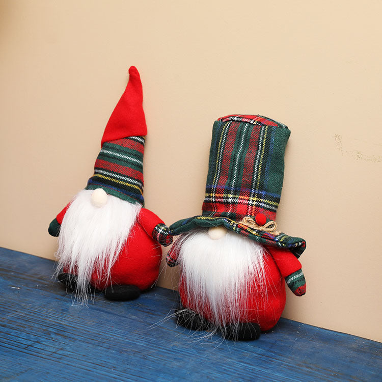 Lucky Snow New Christmas Decorations Forest Old Man Rudolph Faceless Doll Doll Short Leg Dwarf - Xvogue