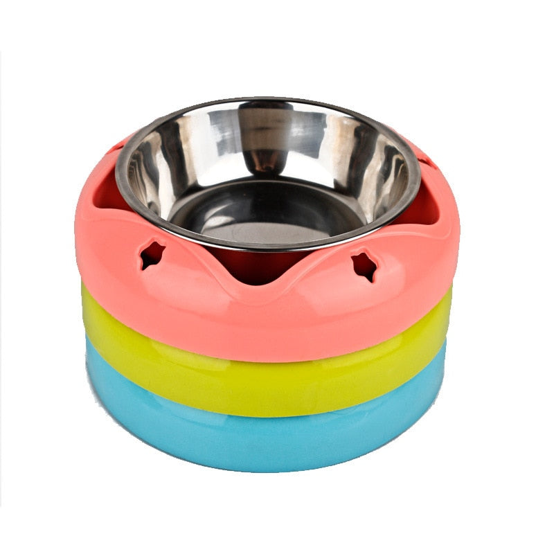 Durable Pet Bowl | Stainless Steel Drinking Feeding Dual-use Food Feeder - Xvogue