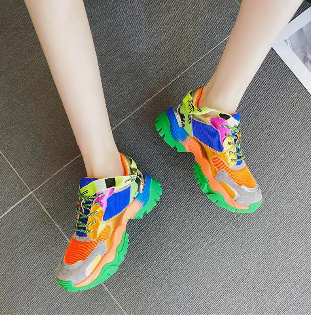 Europe station color Torre shoes | women super fire jelly sneakers - Xvogue