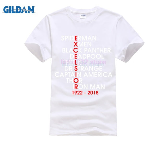 MARVEL STAN LEE Personality Printed Men T-shirt - Xvogue