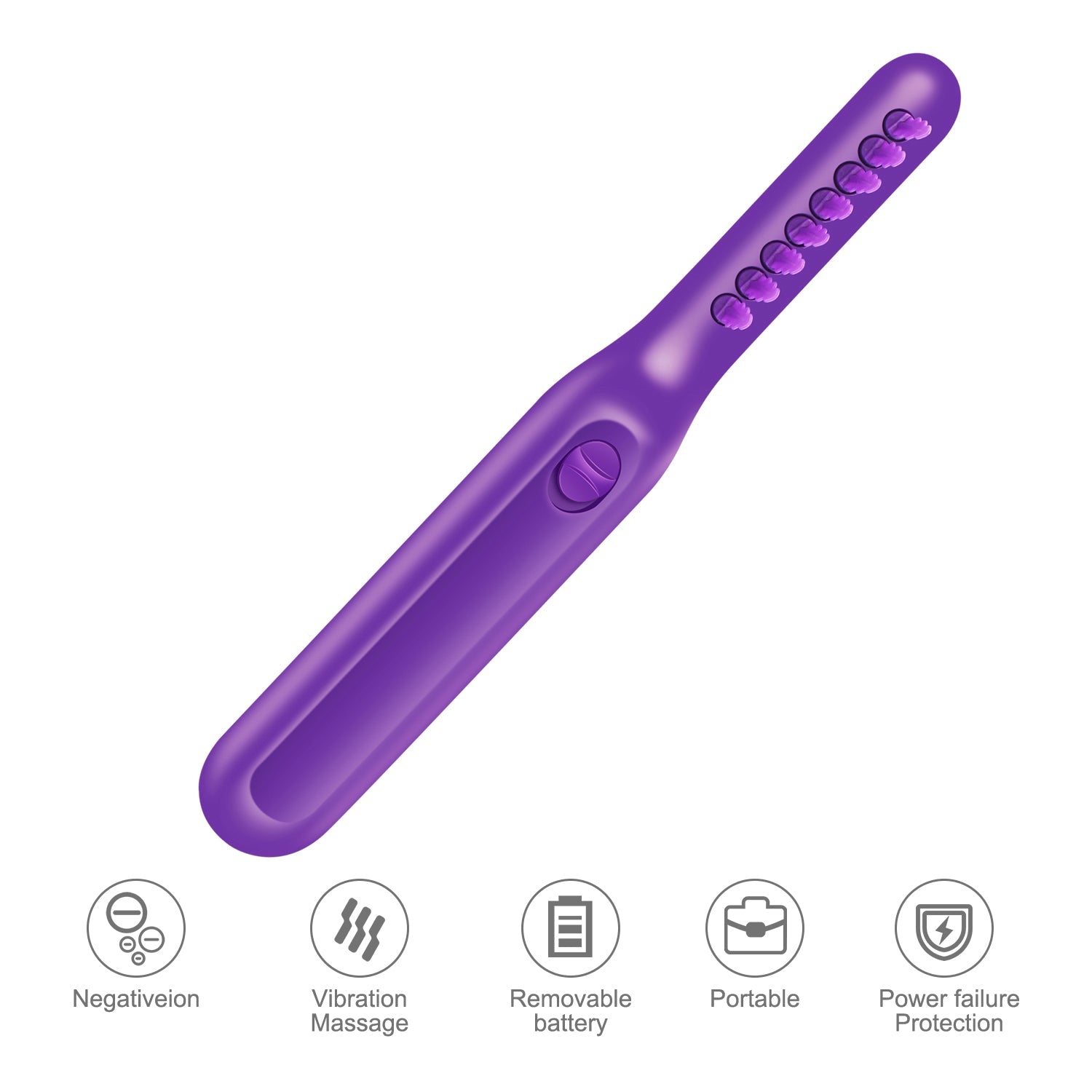Portable Electric Detangling Wet or Dry Tame The Mane Electric Detangling Brush with Brush Cover, Adults & Kids - Xvogue
