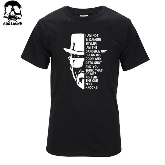 Top quality COTTON Neck Breaking Bad Men T Shirt Short Sleeve Heisenberg Print T Shirt For Men - Xvogue