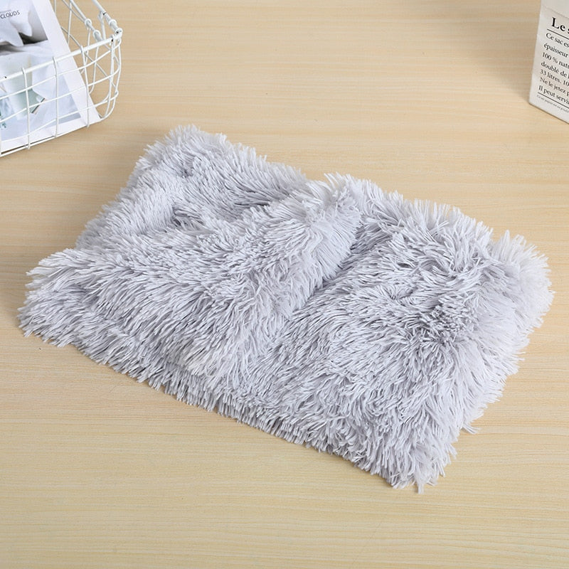Fluffy Plush Dog & Cats Blanket | Pet Sleeping Mat Cushion Mattress Extra Soft Warm | Blankets for Small Medium Large Dogs & Cats - Xvogue