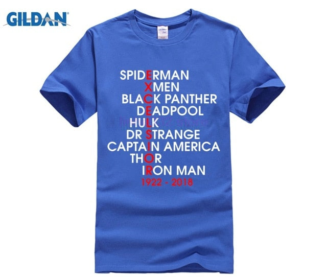 MARVEL STAN LEE Personality Printed Men T-shirt - Xvogue