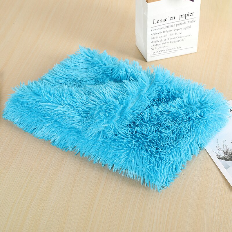 Fluffy Plush Dog & Cats Blanket | Pet Sleeping Mat Cushion Mattress Extra Soft Warm | Blankets for Small Medium Large Dogs & Cats - Xvogue