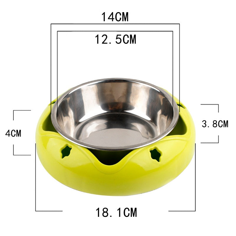 Durable Pet Bowl | Stainless Steel Drinking Feeding Dual-use Food Feeder - Xvogue