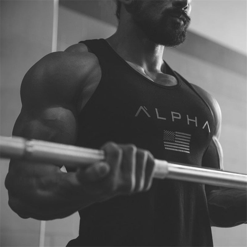 Vest bodybuilding clothing and fitness men undershirt tank tops tops golds men undershirt - Xvogue