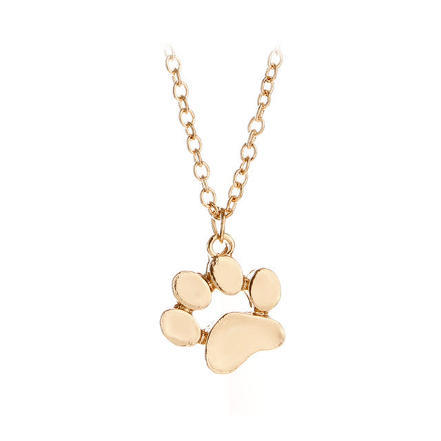 Cat Paw Print Necklace Jewelry - Xvogue