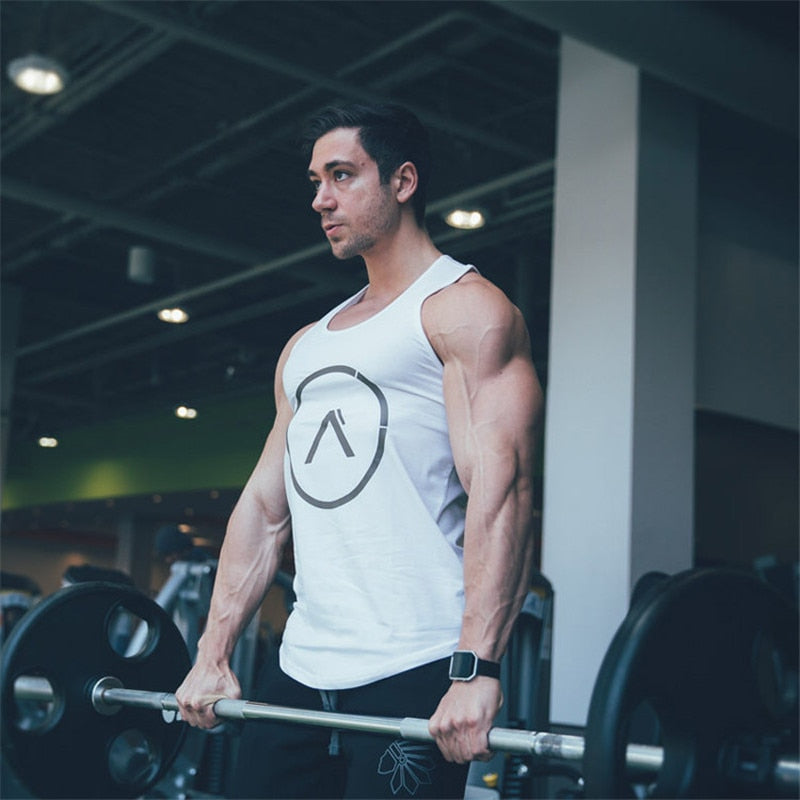 Vest bodybuilding clothing and fitness men undershirt tank tops tops golds men undershirt - Xvogue