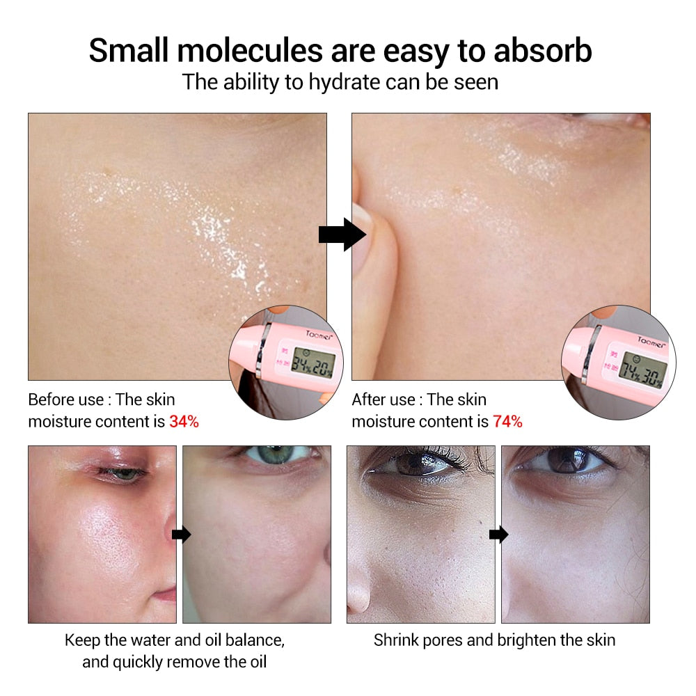 Hyaluronic Acid Face Serum Anti-Aging Shrink Pore Whitening Moisturizing Essence Face Cream - Xvogue
