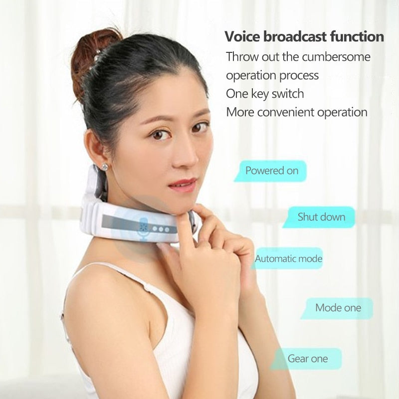 Smart Shoulder Neck Electric Massage | Relaxation Three Heads Relieve Stress - Xvogue