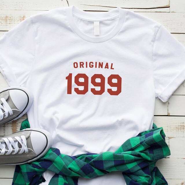 Original 1999 T-shirt | 25th Birthday Party Cotton T-shirt - Xvogue