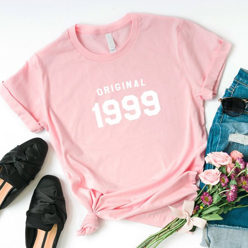 Original 1999 T-shirt | 25th Birthday Party Cotton T-shirt - Xvogue