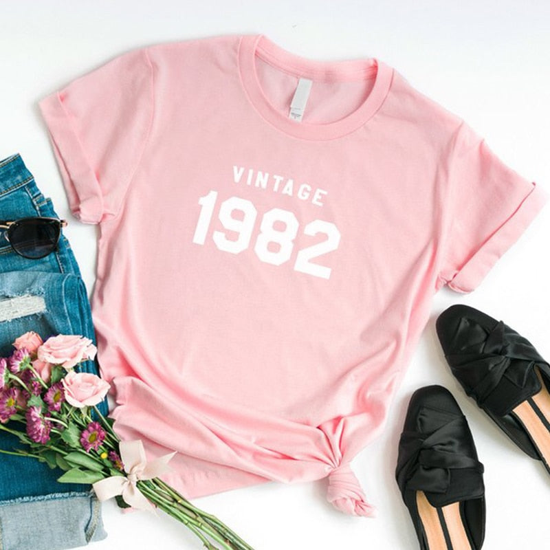 Vintage 1982 Birthday T-Shirt | 42nd Birthday Party T-Shirt Cotton - Xvogue