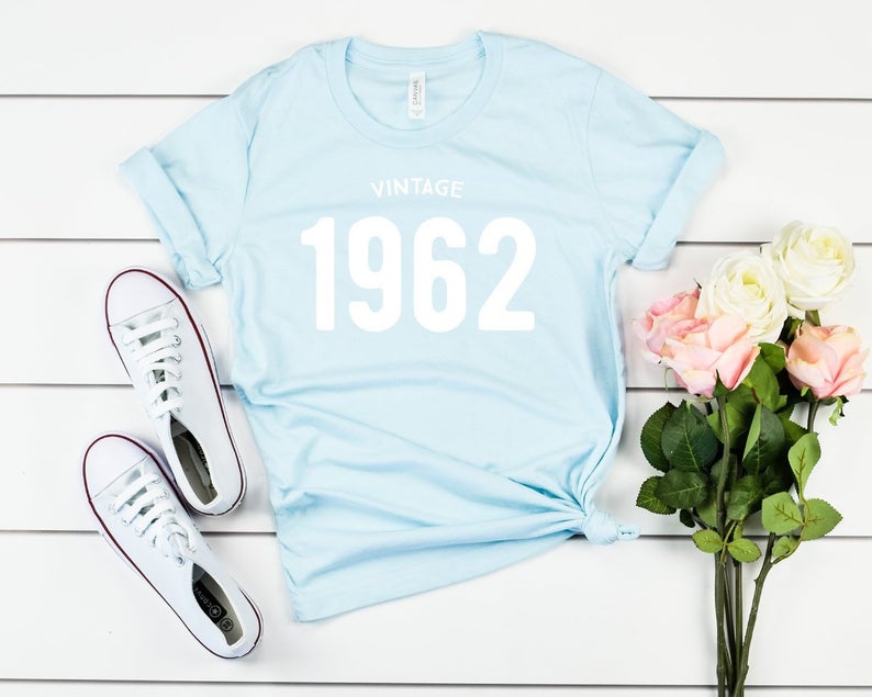 Vintage 1962 Birthday T-Shirt | 62nd Birthday Party T-Shirt Cotton - Xvogue