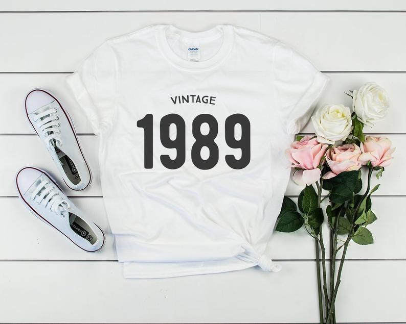 Vintage 1989 Women T-Shirt | 35th Birthday Party T-Shirt Cotton - Xvogue